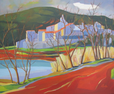 Celles en hiver, paysage du Salagou